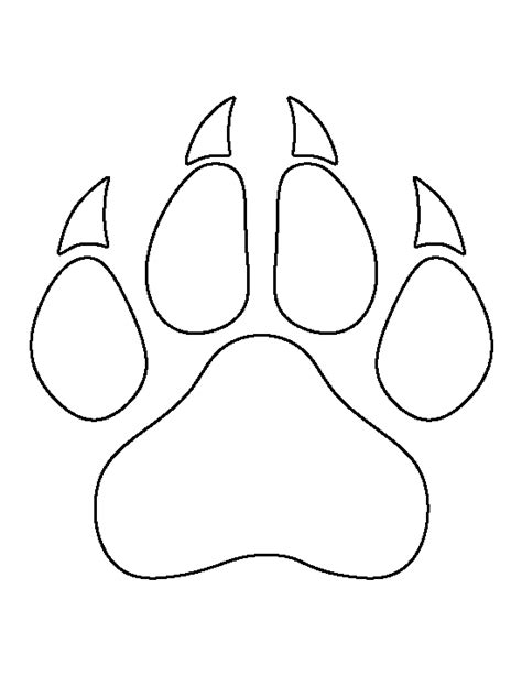 Select from printable crafts of cartoons, nature, animals, bible and many more. Printable Panther Paw Print Template