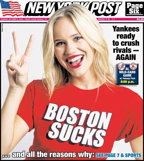 This Is The Actual Cover Of Todays New York Post The Fourth Most Read