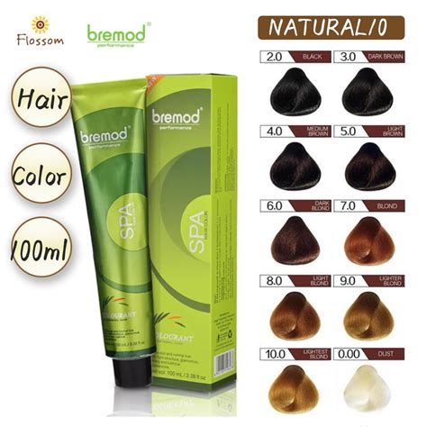 Bremod Hair Color Hair Dye Basic Natural Black Brown Blonde Dust Ml Shopee Philippines