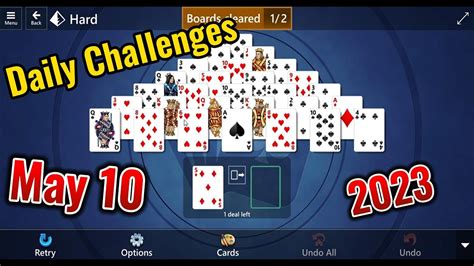 Microsoft Solitaire Daily Challenges May 10 2023 Test Your Skills