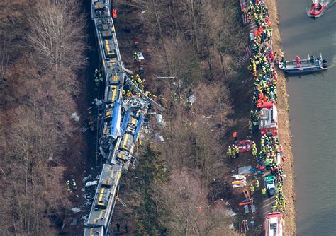 Germany Train Crash Aerial Photo Of The Wreckage Time