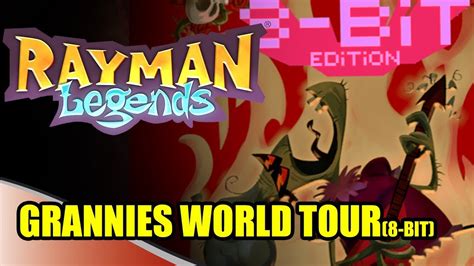 Rayman Legends Grannies World Tour 8 Bit Youtube