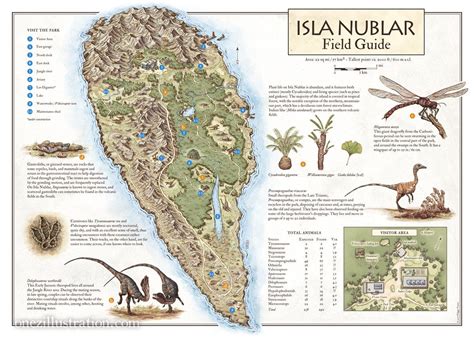 Map Of Isla Nublar From The Novel Jurassic Park Loosely Based On The Henrique Zimmermann