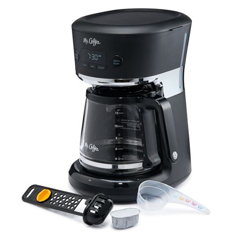 Mr Coffee Easy Measure 12 Cup Programmable Coffee Maker Black