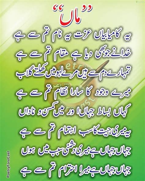Maa Poetry In Urdu Mother Poetry In Urdu Mother Poems Mothers Day