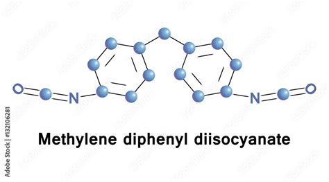 Methylene Diphenyl Diisocyanate Is An Aromatic Diisocyanate Vector De