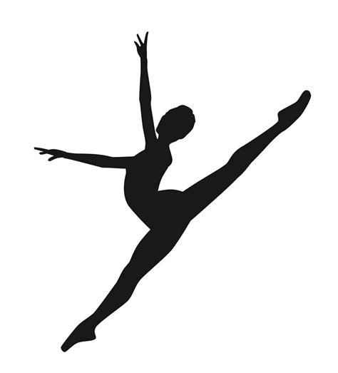Modern Dance Silhouette Contemporary Dance Ballet Dancer Silhouette