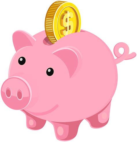 Piggy Bank Cartoon Images Cartoon Cute Piggy Bank Vector — Stock