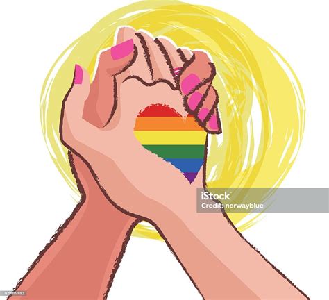 lesbian hand in hand lgbt concept stock illustration download image now 2015 adult bonding