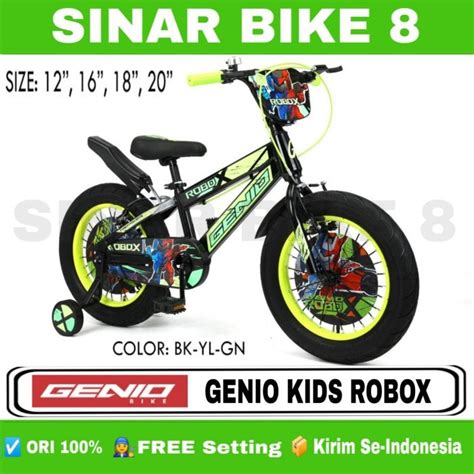 Jual Sepeda Anak Laki Bmx Genio Kids Robox Ukuran 12 16 18 Dan 20