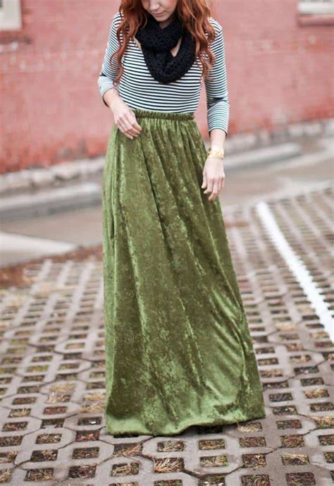 How To Sew A Maxi Skirt With An Elastic Waist A Beautiful Mess