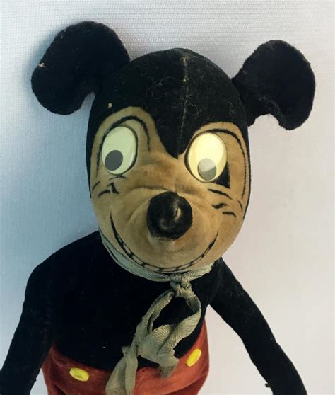 Lot Rare Vintage 1930s Mickey Mouse Doll Reg No 750611 By Deans Rag