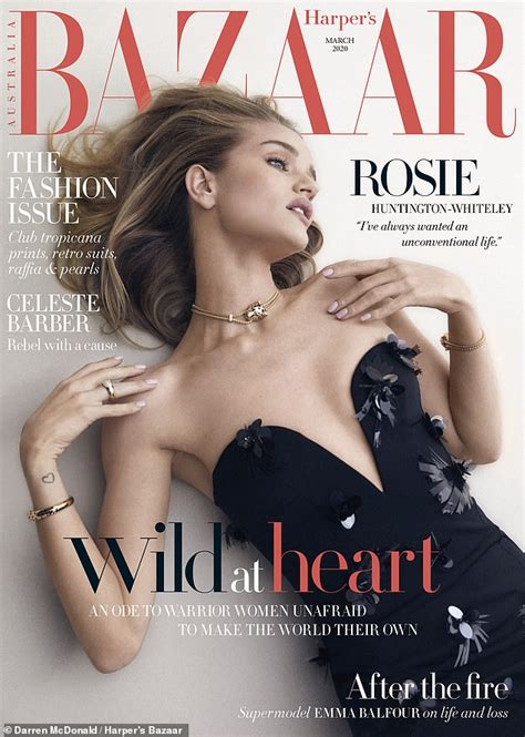 Rosie Huntington Whiteley Stuns As She Covers Harpers Bazaar Australia
