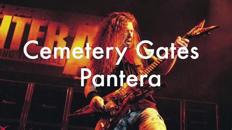 Pantera Cemetery Gates Guitar Solo Youtube