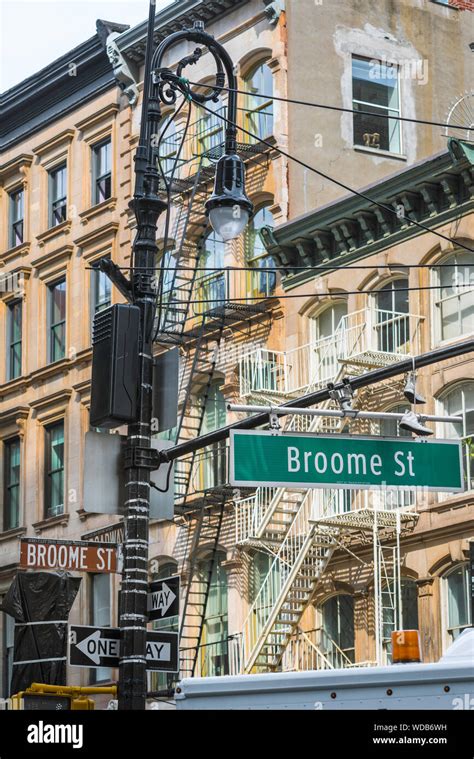 Broome Street New York View Of Buildings In Broome Street Typical Of
