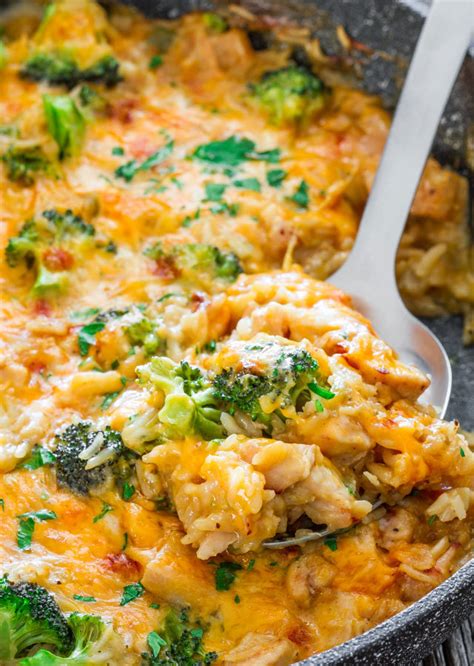 With rich alfredo sauce mixed with a tomato and basil blend, this dish is the perfect balance of creamy tomato and fresh, juicy shrimp. One Pan Cheesy Chicken and Broccoli Casserole ...