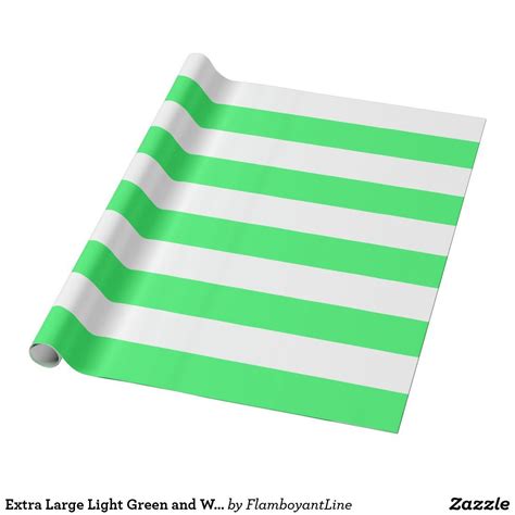 extra large light green and white stripes wrapping paper zazzle wrapping paper design