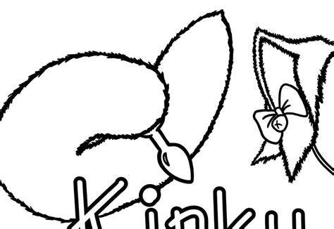 Kinky Kitten Adult Coloring Page Etsy Australia