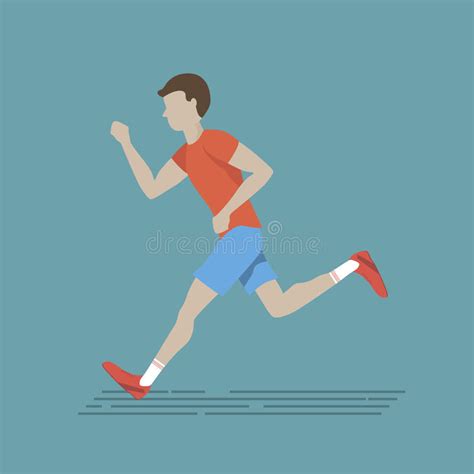 Running Man Illustration Stock Vector Illustration Of Race 69621898