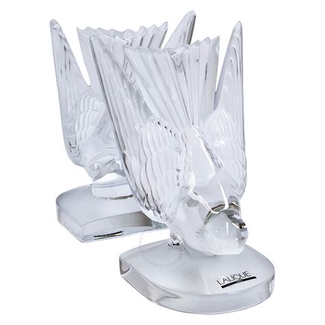 Lalique Bookends Swallow Pair 11851 0090592118511 Crystals