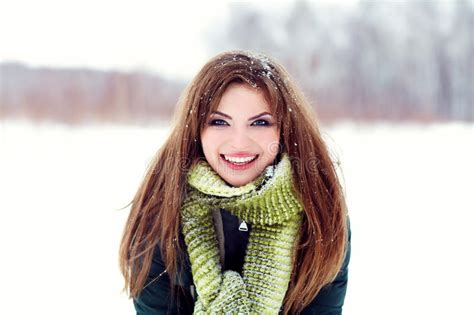 Pretty Winter Woman Stock Photo Image Of Girl Person 77318572