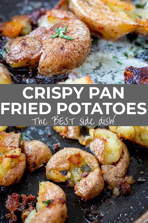 To serve, mask the bottom of a serving platter with a little sauce. Crispy Pan Fried Potatoes are one of the world's BEST side dishes. And this easy make at home ...