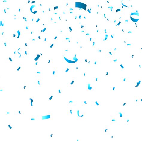 Download High Quality Confetti Transparent Background Blue Transparent