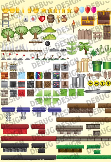 Platform Game Graphics Pack Game Art And Assets From Graphic Buffet