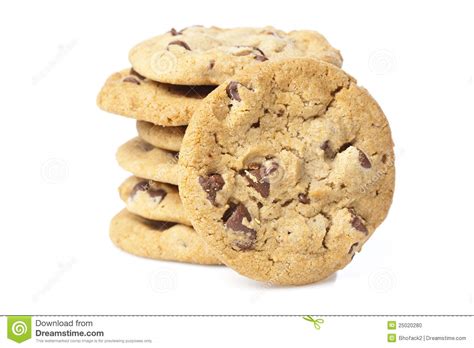 Fresh Chocolate Chip Cookies Stock Photo Image Of Delicious Pile