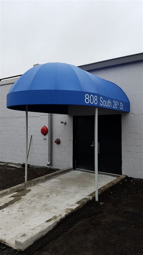 Bullnose Rounded Entrance Canopy Installed In Harrisburg By Kreiders