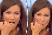 Kate Garraway Follows Susanna Reid S Lead And Provocatively Licks Honey Off Her Finger