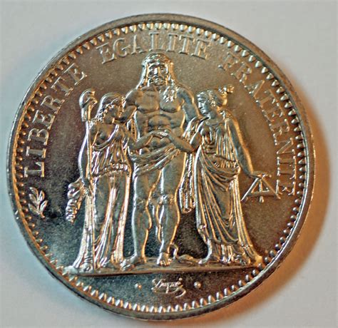 French 1965 Silver 10 Francs  Silver coins, Coins, Us coins