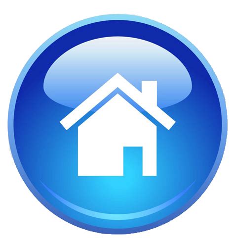 Blue Home Page Icon Png Transparent Background Free Download 2587