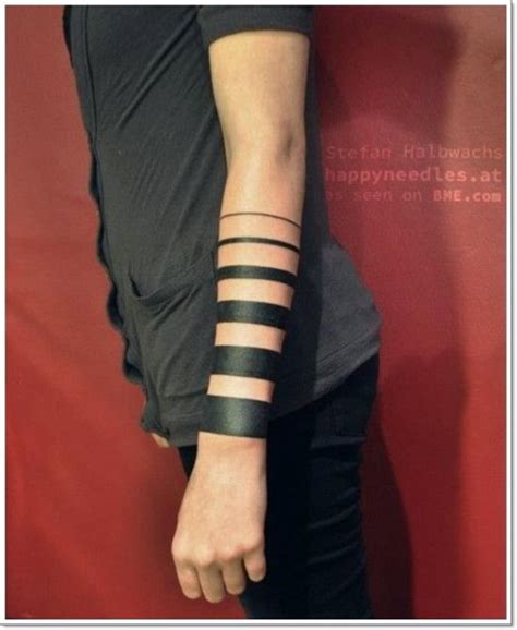 Attractive solid band tattoo on leg. Pin on Armband Tattoos