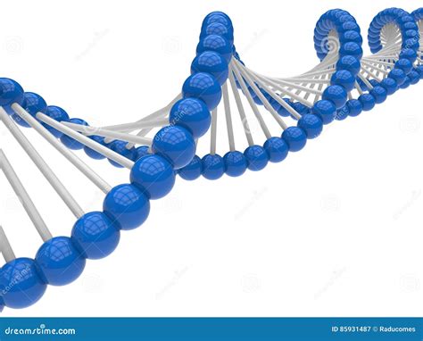 Blue DNA Strand Stock Illustration Illustration Of Composition 85931487