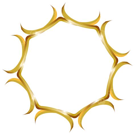 Gambar Bingkai Lingkaran Emas Lingkaran Emas Lingkaran Emas Png Dan Vektor Dengan Background
