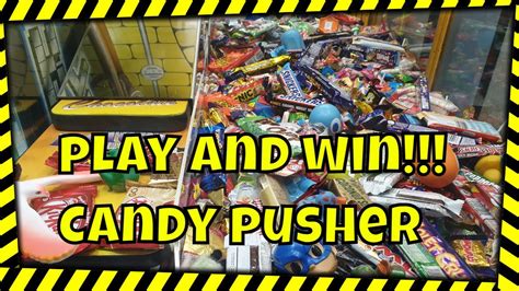 Candy Pusher Play And Win Redemption Prizes Youtube