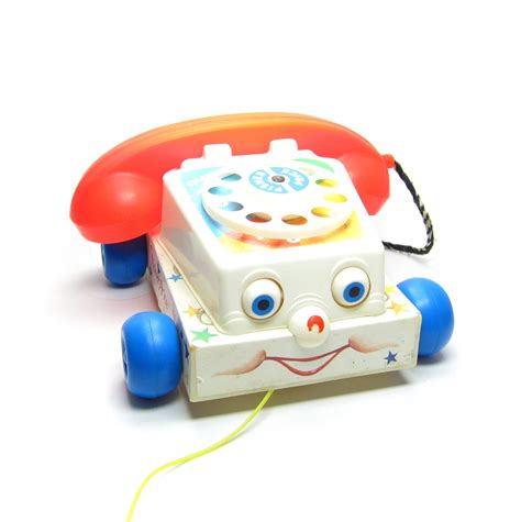 Chatter Telephone Toy Vintage Fisher Price Toddler Pull Along