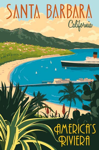 Americas Riviera Travel Posters Vintage Travel Posters Vintage Travel