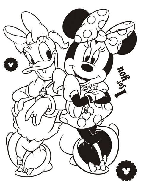 Todo Dibujos Infantiles Para Pintar Y Colorear Mickey Con Minnie En