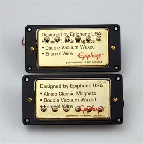 Epiphone Classic Alnico Humbucker Pickup Set For Les Paul Sg Gold