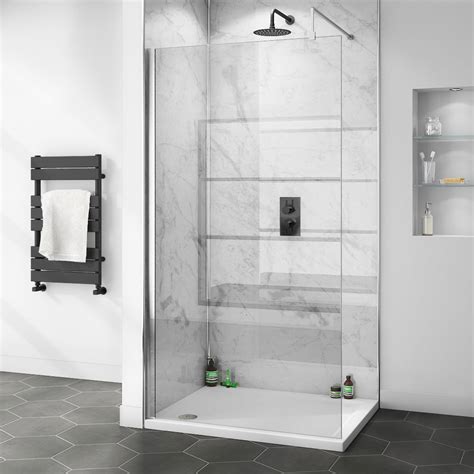 Orion White Marble 2400x1000x10mm Pvc Shower Wall Panel Victorian