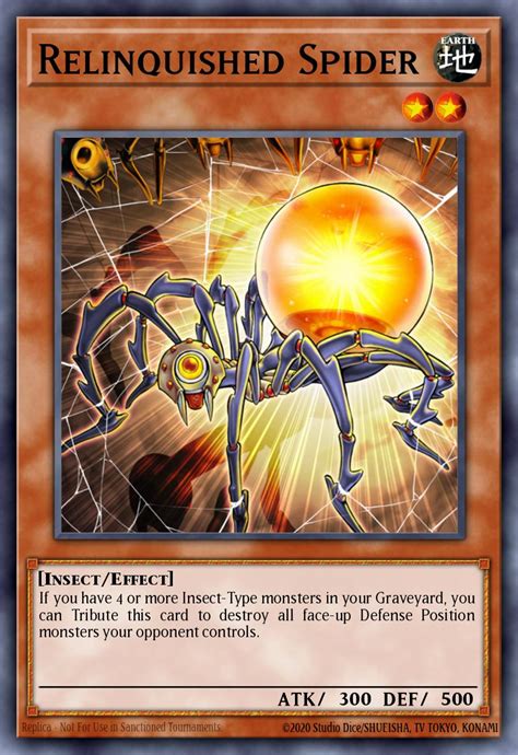 Relinquished Spider Yu Gi Oh Card Database Ygoprodeck