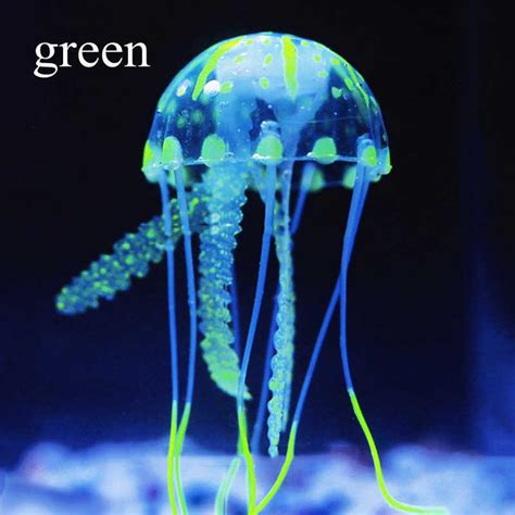 Buy Glowing Jellyfish Silicone Aquarium Decoration Artificial Effect