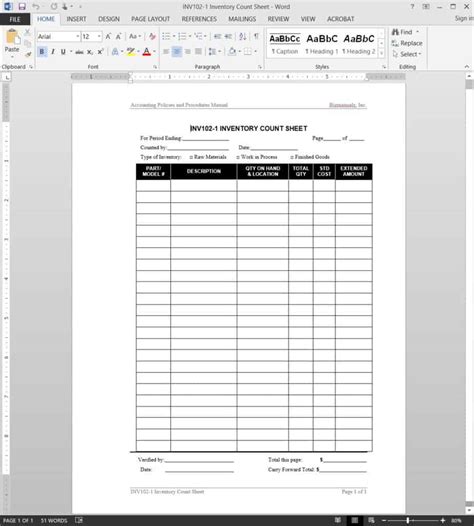 3 Excel Inventory Count Sheet Templates Word Excel Formats