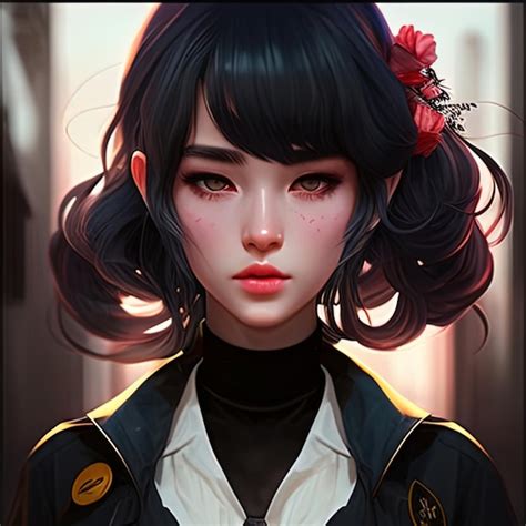 premium ai image cute asian girl kawaii anime avatar ai generative art