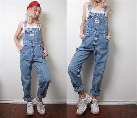 Vintage S Blue Denim Overalls Ikeda Overall Womens Size Small S