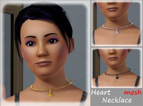 The Sims Resource Heart Necklace