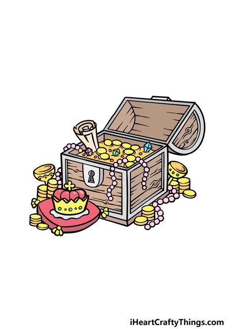 Pirate Treasure Chests Drawing