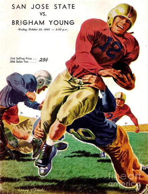 Vintage American Football Poster Photograph By Muirhead Gallery